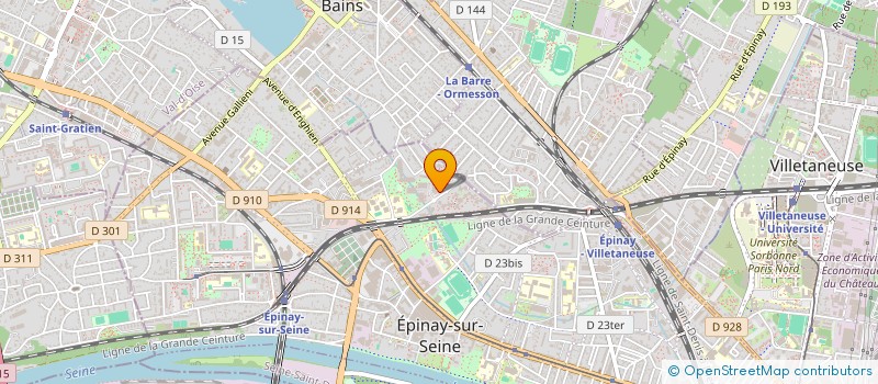 localisation de l'entreprise SYND DE COPRO 11 13 RUE LEON BLUM à EPINAY-SUR-SEINE