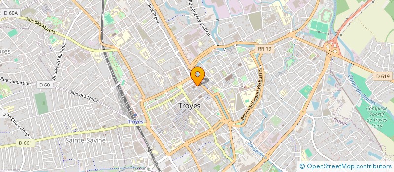 localisation de l'entreprise SYND DE COPRO 11 RUE PASSERAT à TROYES