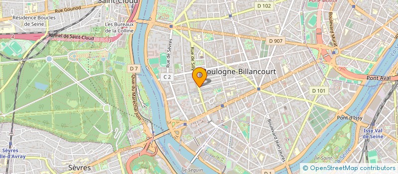 localisation de l'entreprise SYND DE COPRO 129 RUE DE SILLY à BOULOGNE-BILLANCOURT