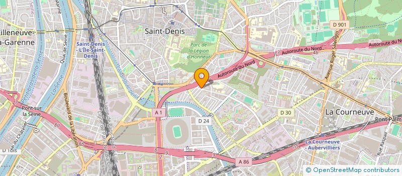 localisation de l'entreprise SYND DE COPRO 2 RUE FRANCISQUE SARCEY  SAINT-DENIS