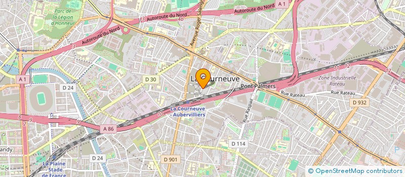 localisation de l'entreprise SYND DE COPRO 20-22 RUE DU GAL SCHRAMM à LA COURNEUVE