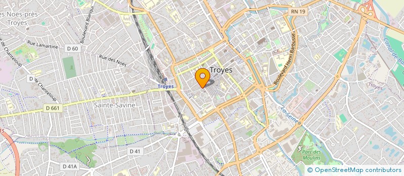 localisation de l'entreprise SYND DE COPRO 6 PLACE JEAN JAURES à TROYES