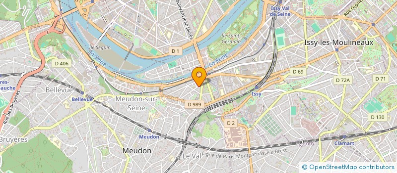 localisation de l'entreprise SYND DE COPRO 7 RUE MEUDON à ISSY-LES-MOULINEAUX