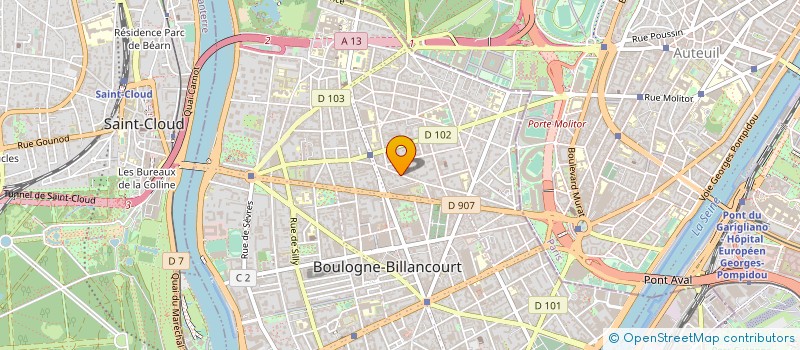 localisation de l'entreprise SYND DE COPRO 75 75B 75T RUE DE PARIS à BOULOGNE-BILLANCOURT