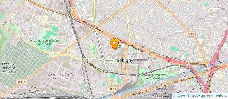 localisation de l'entreprise SYND DE COPRO DU 22 RUE DE L'UNION  BOBIGNY