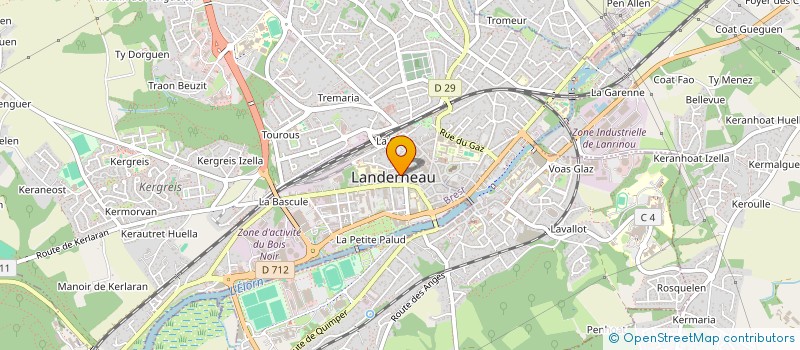 localisation de l'entreprise SYND DE COPRO DU 7 BD DE LA GARE à LANDERNEAU