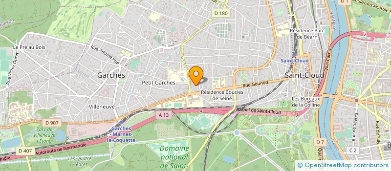 localisation de l'entreprise SYND DE COPRO DU 8 12 RUE PORTE JAUNE à SAINT-CLOUD