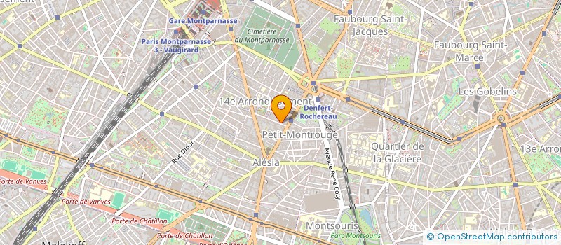 localisation de l'entreprise SYND DE COPRO DU 8 RUE BREZIN  PARIS