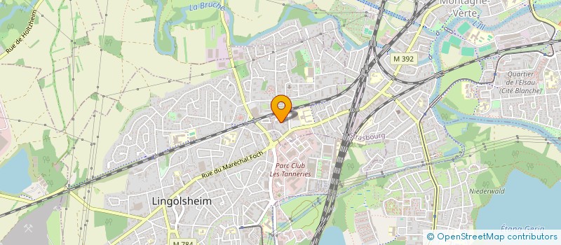 localisation de l'entreprise SYND.DE COPRO LE JARDIN DES TUILERIES à STRASBOURG