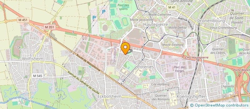 localisation de l'entreprise SYND DE COPRO LE SQUARE WALLISER à STRASBOURG