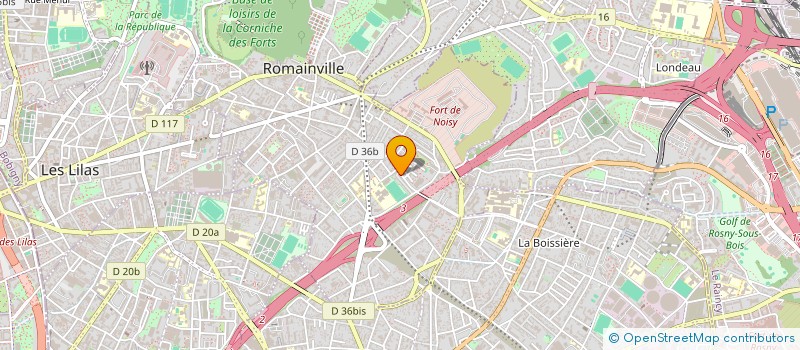 localisation de l'entreprise SYND DE COPRO LES HAUTS DE ROMAINVILLE à ROMAINVILLE