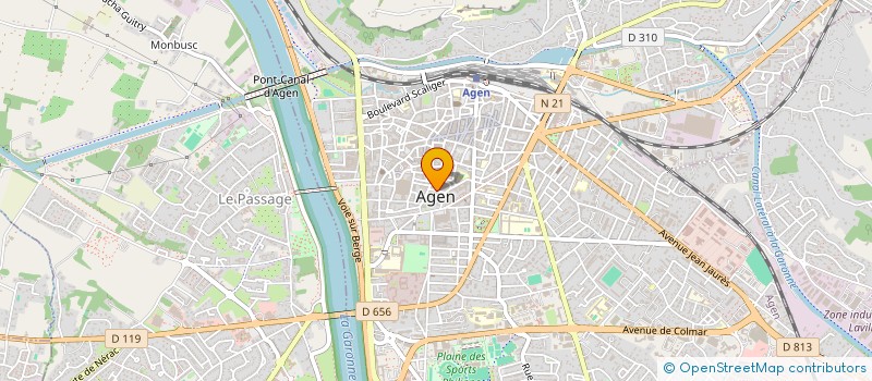 localisation de l'entreprise SYND DE COPRO RES DU JEU DE PAUME  AGEN