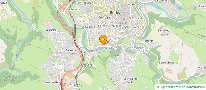 localisation de l'entreprise SYND DE COPRO RES MERMOZ  RODEZ