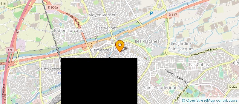 localisation de l'entreprise SYND DE COPRO RESIDENCE 5 R ST JEAN  PERPIGNAN