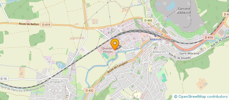 localisation de l'entreprise SYND DE COPRO RESIDENCE LES COQUELICOTS  ALTKIRCH