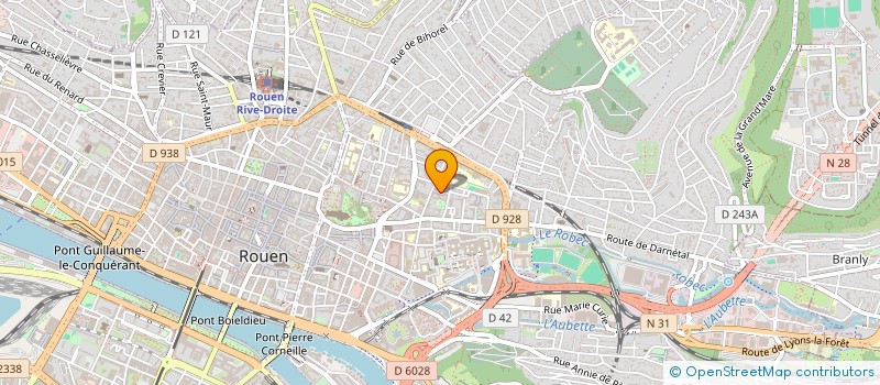localisation de l'entreprise SYND  DE COPRO RESIDENCE SQUARE 2 A 3 à ROUEN