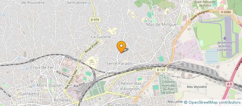 localisation de l'entreprise SYND DE COPRO SERRE PARADIS  NIMES