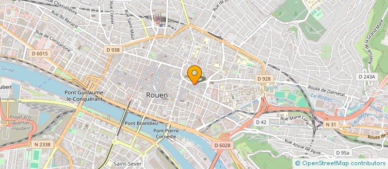 localisation de l'entreprise SYND DE COPRO VINGT ET UN RUE DES FAULX à ROUEN