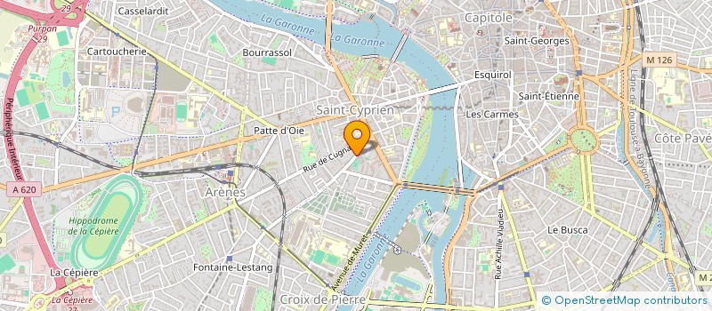 localisation de l'entreprise SYND DE COPROP 115 R ARCS SAINT CYPRIEN  TOULOUSE