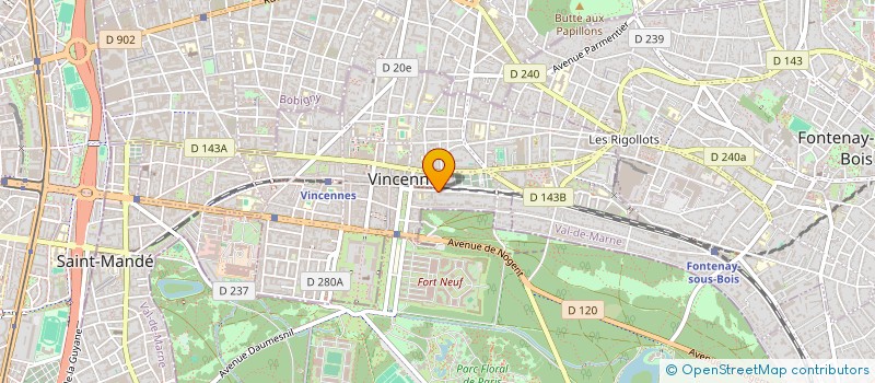 localisation de l'entreprise SYND DE COPROP 16 AV PIERRE BROSSOLETTE à VINCENNES