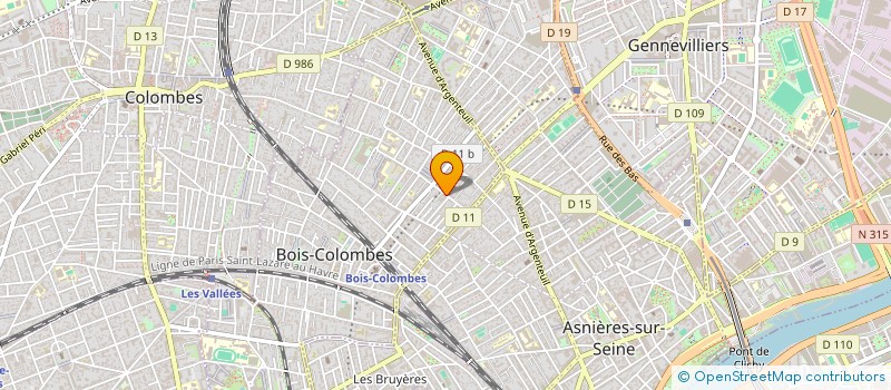 localisation de l'entreprise SYND DE COPROP 17 BIS R CHESFON à BOIS-COLOMBES