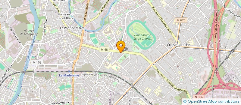 localisation de l'entreprise SYND DE COPROP 174.176 BD CLEMENCEAU à MARCQ-EN-BARŒUL