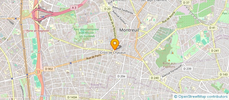localisation de l'entreprise SYND DE COPROP 2 AVE DE LA RESISTANCE à MONTREUIL