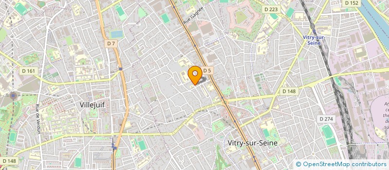 localisation de l'entreprise SYND DE COPROP 25 RUE AUDRAN  VITRY-SUR-SEINE