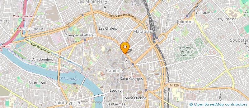 localisation de l'entreprise SYND DE COPROP 33 R DU REMPART MATABIAU  TOULOUSE