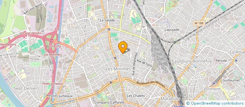 localisation de l'entreprise SYND DE COPROP 5 RUE DES ANGES  TOULOUSE