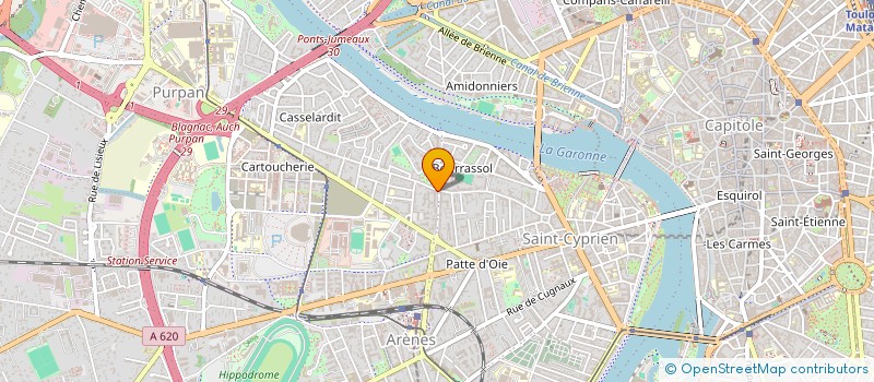 localisation de l'entreprise SYND DE COPROP 91 RUE DES FONTAINES à TOULOUSE