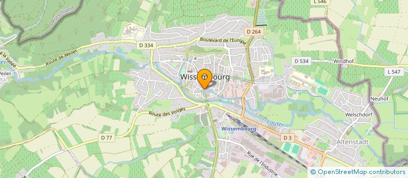 localisation de l'entreprise SYND DE COPROP LA LAUTER-3 RUE DE LA LAUTER  WISSEMBOURG