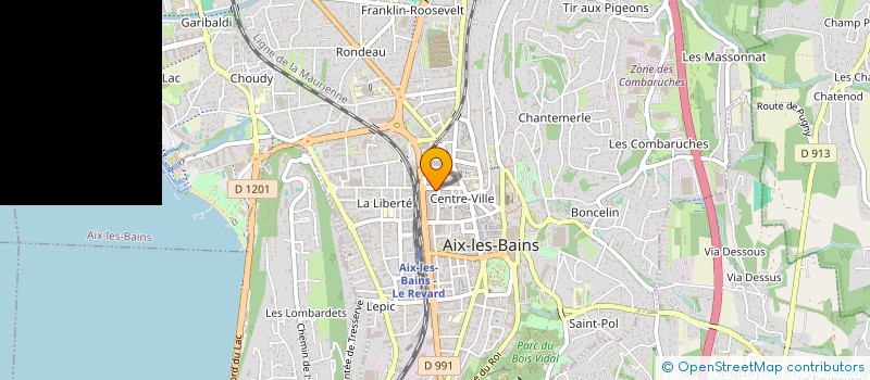 localisation de l'entreprise SYND DE COPROP LE CYCLAMEN  AIX-LES-BAINS