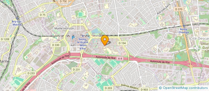 localisation de l'entreprise SYND DE COPROP LES ARENES DE PICASSO A1  NOISY-LE-GRAND