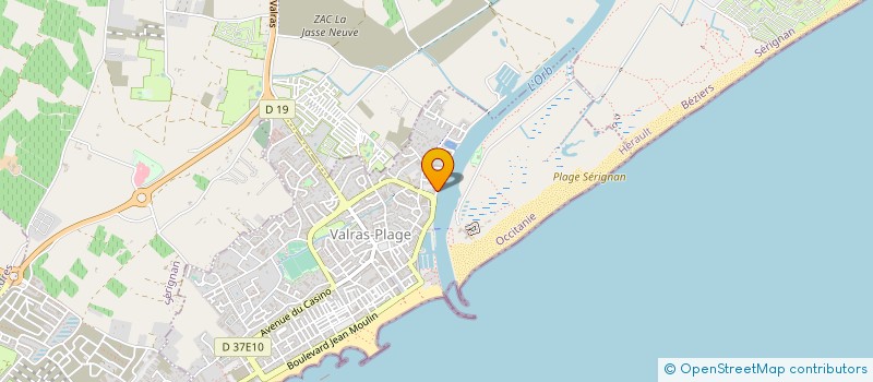 localisation de l'entreprise SYND DE COPROP LES FLOTS BLEUS  VALRAS-PLAGE