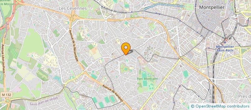 localisation de l'entreprise SYND DE COPROP LES ROSES 2 à MONTPELLIER