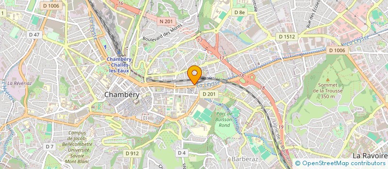 localisation de l'entreprise SYND DE COPROP QU DE LA RIZE  CHAMBERY