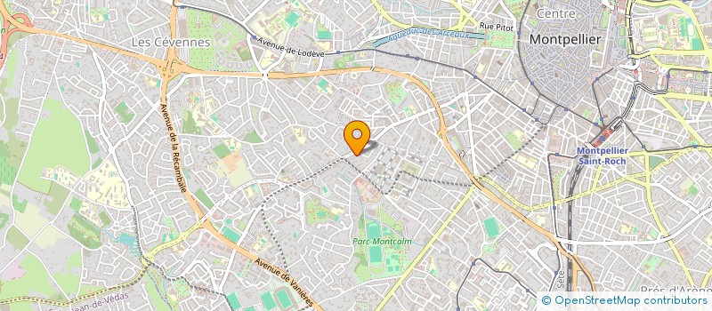 localisation de l'entreprise SYND DE COPROP RES LES CHASSEURS à MONTPELLIER