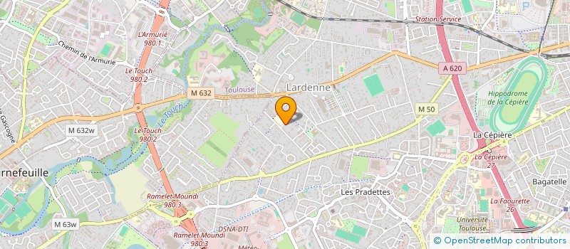 localisation de l'entreprise SYND DE COPROP RESIDENCE DE LARDENNE à TOULOUSE
