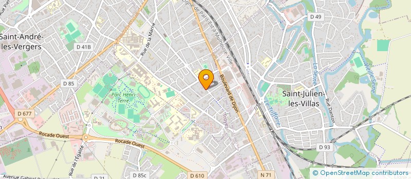 localisation de l'entreprise SYND DE COPROPIETE LES GENTIANES  TROYES