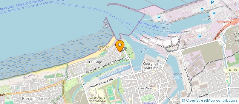 localisation de l'entreprise SYND DE COPROPR RES RODIN  CALAIS