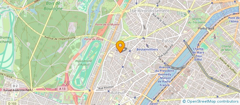 localisation de l'entreprise SYND DE COPROPRI 82 RUE ASSOMPTION  PARIS