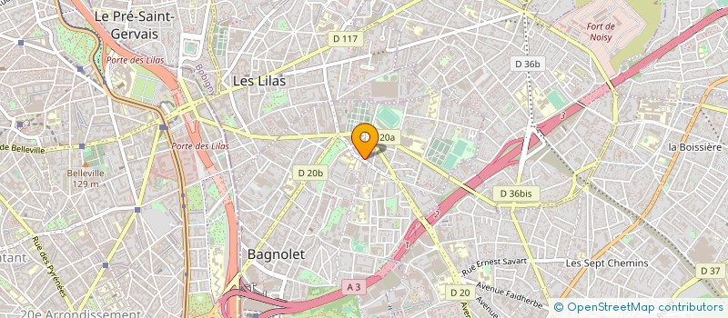 localisation de l'entreprise SYND DE COPROPRI DU 25 RUE GIRARDOT à BAGNOLET