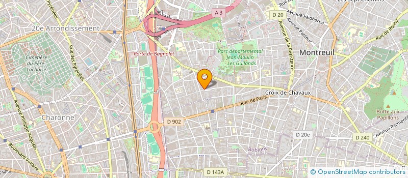 localisation de l'entreprise SYND DE COPROPRIETAIRE DU 1 RUE EGALITE à BAGNOLET