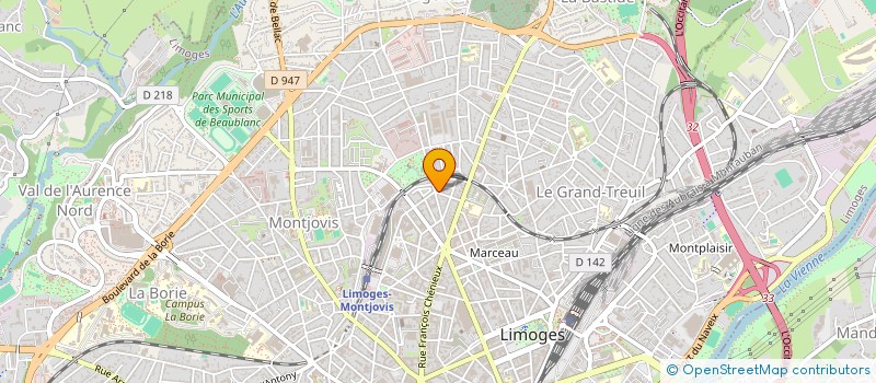 localisation de l'entreprise SYND DE COPROPRIETAIRES à LIMOGES
