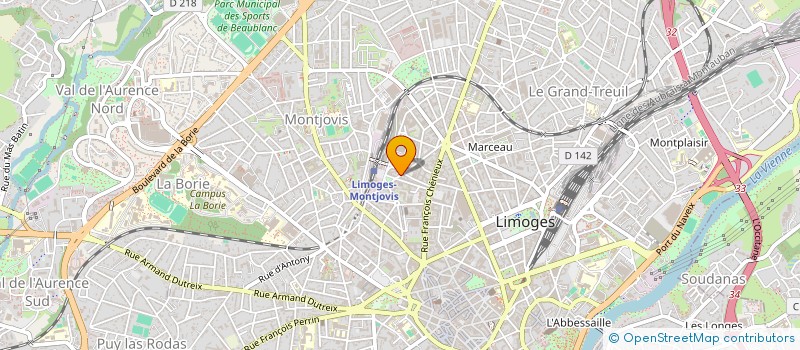 localisation de l'entreprise SYND DE COPROPRIETAIRES à LIMOGES