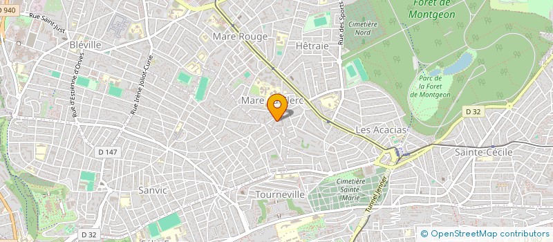 localisation de l'entreprise SYND DE COPROPRIETAIRES JARDIN DE SANVIC à LE HAVRE