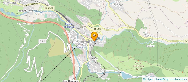 localisation de l'entreprise SYND DE COPROPRIETAIRES RES BELLEVUE à AX-LES-THERMES