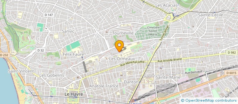 localisation de l'entreprise SYND DE COPROPRIETAIRES RES DES ORMEAUX à LE HAVRE