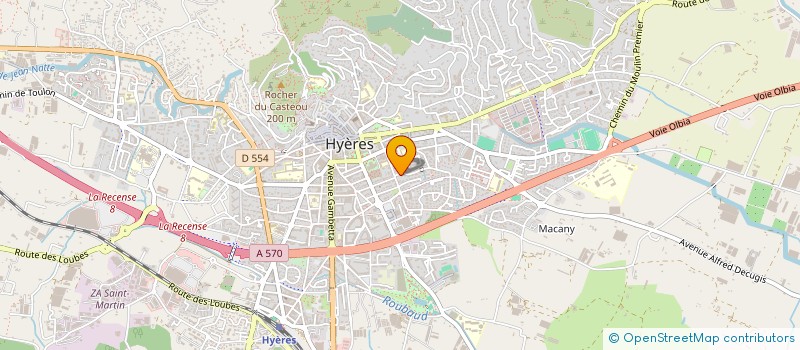 localisation de l'entreprise SYND DE COPROPRIETAIRES RES OLIVIER à HYERES